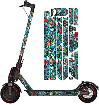 STYLISH SCOOTERS   Modelo Sticker Bomb V.2 para Xiaomi m365,Valido para Todos los Modelos Xiaomi y compatibles,Accesorios para Xiaomi m365 (Sticker Bomb V.2)