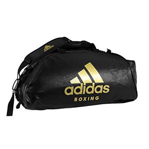 Adidas ADIACC052B - Bolsa de deporte 2 en 1, color negro y dorado, M