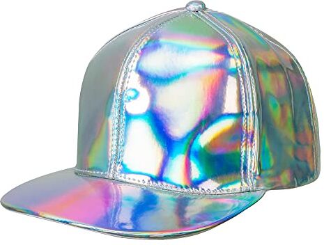 Boland - Gorra de plata iridiscente para adultos, color plateado, gris, talla única