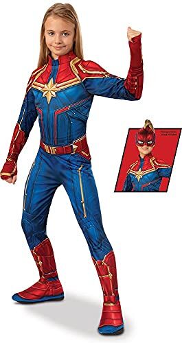 Rubies – Disfraz oficial – Disfraz clásico Capitán Marvel 7-8 años