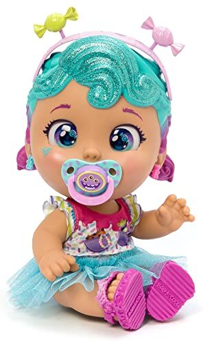 Baby Cool Lula Lollipop – Muñeca con Ropa, Zapatos y complementos exclusivos de Moda de Estilo Dulce y Colores Pasteles. Incluye 2 Camisetas, 1 tutú, 1 Chupete, 1 Collar y Pendientes