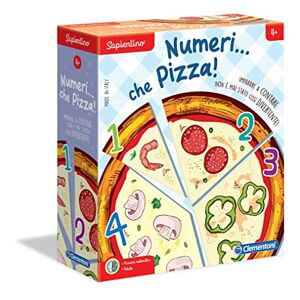 Clementoni - 16127 - Sapientino - Numeri… Que Pizza - Juego para Aprender a Contar, Juego en los números - Juego Educativo 4 años Tarjetas ilustradas - Made in Italy
