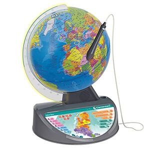 Clementoni Juego de aprendizaje - Globo Interactivo, Mapa Mundi, globo educativo, geografía de aprendizaje, decoración de ventanas, juego educativo, 7-10 años, 66965, multicolor