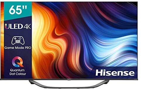 Hisense ULED Smart TV 65U7HQ (65 ") 600-nit 4K HDR10+, 120 Hz, Dolby Vision IQ, Disney+, Freeview Play, Alexa Built-in, HDMI 2.1, Modo Filmmaker, Certificado Freesync (Nuevo 2022)