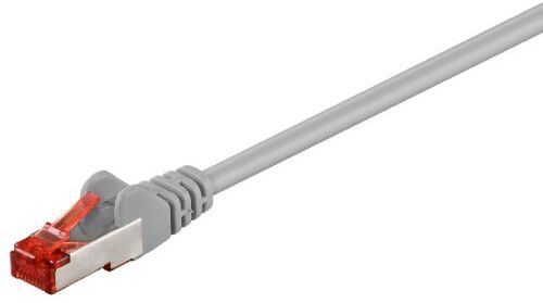 goobay Cable de conexión CAT 6-500 SSTP PIMF, color: gris/longitud: 1 m (8 unidades)