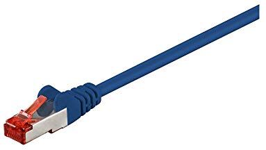 Goobay Cat 6-1000 LC SSTP PIMF 10m - Cable de Red (10 m, RJ-45, RJ-45, Azul)