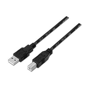 AISENS A101-0005 - Cable USB 2.0 Impresora de 1 m, Color Negro
