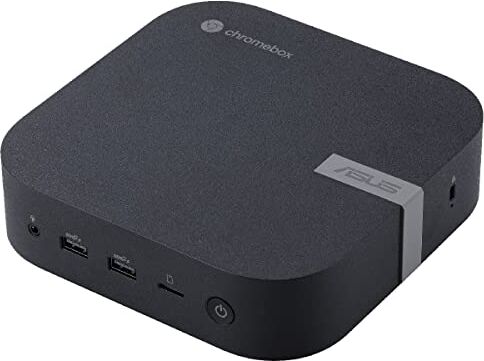 Asus Chromebox 5 CHROMEBOX5-S5007UN - Ordenador Mini PC (Intel Core i5-1240P, 8GB DDR4, 128GB SSD M.2 NVMe PCIe 3.0, Intel Iris Xe Graphics, Chrome OS) - Negro