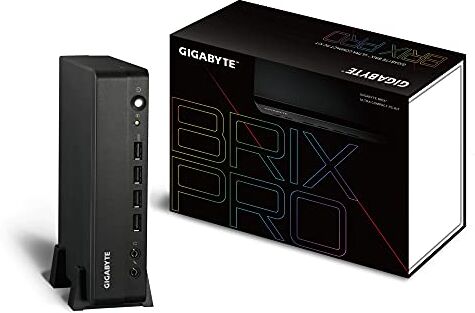 GIGABYTE GB-BSRE-1605 PC/estación de Trabajo Barebone PC de tamaño 1L Negro V1605B 2 GHz