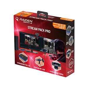 Subsonic Raiden - Paquete de Accesorios para Jugadores de Streaming y Youtubers, Caja de Captura de vídeo Full HD, micrófono, cámara HD - PS4, PS5, Xbox x-Series, Switch, PC, Xbox One. (Windows 8)