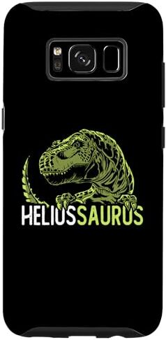 Divertido Dinosaurio T-Rex Nombre Regalo Carcasa para Galaxy S8 Helios Saurus Nombre Personalizado Dinosaurio T-Rex