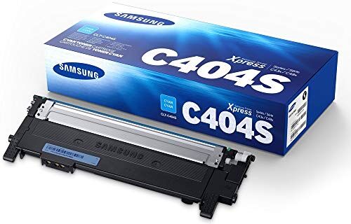 HP Samsung CLT-C404S, ST966A, Cian, Cartucho Tóner Original, de 1.000 páginas, compatible con impresoras Samsung LaserJet Xpress Color Serie C430, C432, C433, C480, C482 y C483