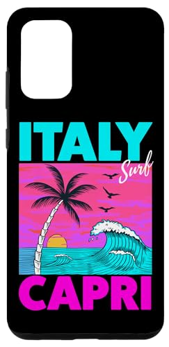 Tee Carcasa para Galaxy S20+ Cool Capri Italy Beauty Illustration Novelty Graphic Designs