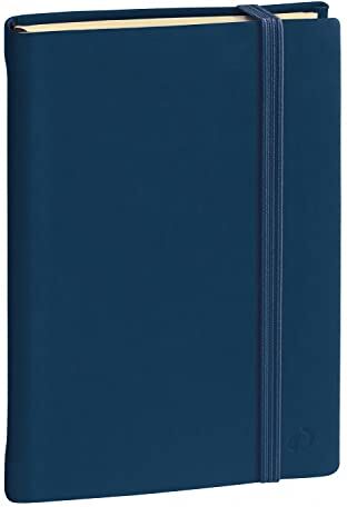 Quo Vadis 2371195Q - Cuaderno de notas Rayado horizontal A5+ - 16x24cm SILK Azul marino