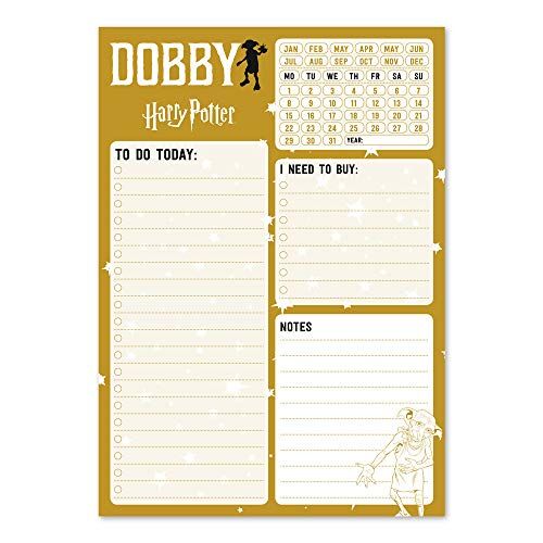 Grupo Erik Bloc de notas de escritorio Harry Potter Dobby - Bloc notas A5 - Material escolar y papeleria Harry Potter - Papeleria oficina - Producto con licencia oficial