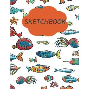 ART sketchbook Underwater Wonders: Little Fish: sketchbook for kids with over 100 blank pages of 8.5"x11" inch