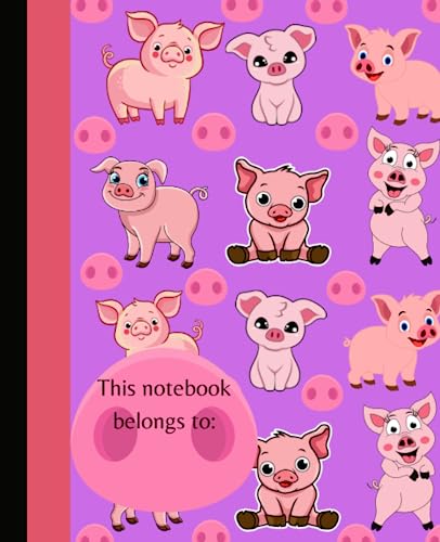 Tupper, H Notebook: Pink piggies