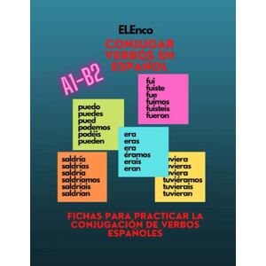 Blanco Conjugar verbos en español: Fichas ELE A1-B2