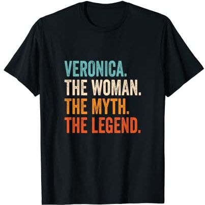 Nombre regalos para mujeres Veronica The Woman The Myth The Legend nombre Veronica Camiseta