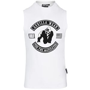 Gorilla WEAR Mangas Tulsa Tirantes/Camiseta de Cami, Weiß, XX-Large para Hombre