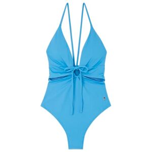 women'secret Bañador Triangular Cut out Azul Traje de baño de una Sola Pieza, Dream Blue, XL para Mujer