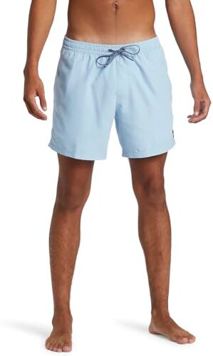 Quiksilver Todos los días Solid Volley 15 Pantalones Cortos, Airy Blue, M para Hombre