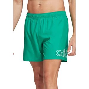 Adidas Lin Log CLX SL Swimsuit, Court Green/White, XXL Men's