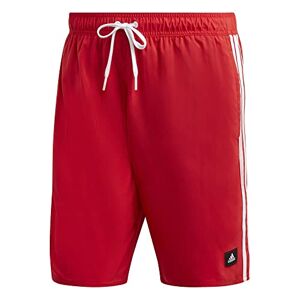 Adidas 3S CLX SH CL Swimsuit, Better Scarlet/White, Extra-Large Men's