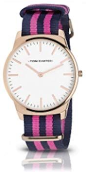 Tom Carter Reloj Analog-Digital para Unisex-Adult de Automatic con Correa en Cloth S0325067