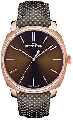 Bergstern Reloj Analog-Digital para Mens de Automatic con Correa en Cloth S0332309