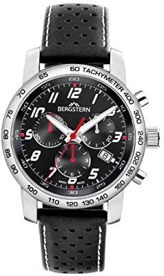 Bergstern Reloj Analog-Digital para Mens de Automatic con Correa en Cloth S0332283