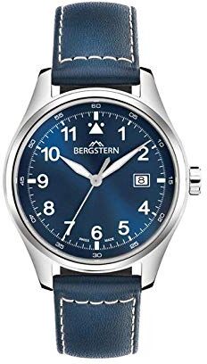 Bergstern Reloj Analog-Digital para Mens de Automatic con Correa en Cloth S0332265