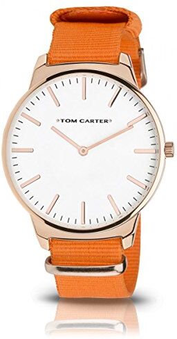 Tom Carter Reloj Analog-Digital para Mens de Automatic con Correa en Cloth S0325063