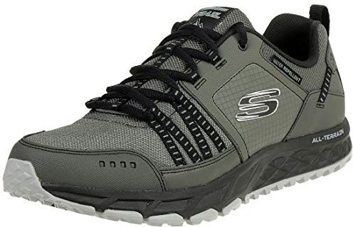 Skechers ESCAPE PLAN, Zapatillas para Hombre, Grey (Charcoal/Black), 42 EU