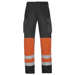 Snickers 38337455196 - Pantalon alta visibilidad gris antracita naranja talla 196