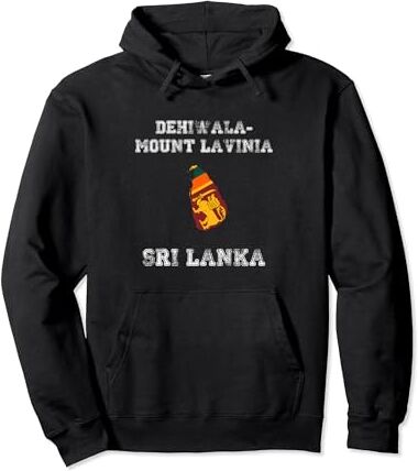 Dehiwala-Mount Lavinia Sri Lanka Presents Souvenir Bandera envejecida de Sri Lanka Dehiwala-Mount Lavinia Pride Sudadera con Capucha