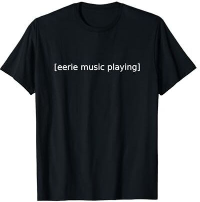 Eerie Music Playing Closed Caption Movie TV Web Eerie Music Playing Closed Caption Película TV Subtítulos Web Camiseta