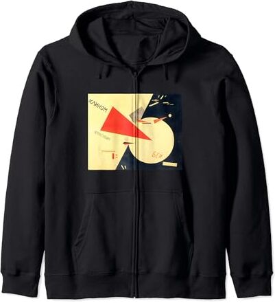 RelaxArtWorld Vence a los blancos con la cuña roja de El Lissitzky (1920) Sudadera con Capucha