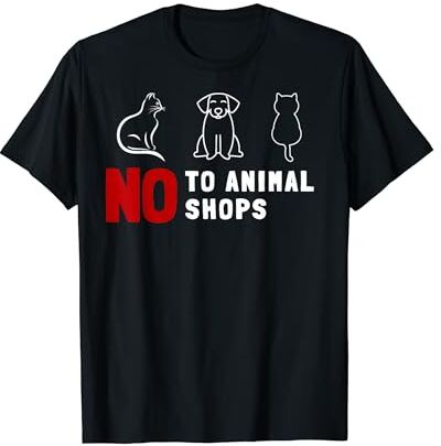 Pet Rescue Volunteer - Animal Rescue Volunteer No a las tiendas de animales Camiseta