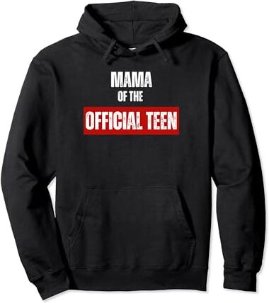 Family Look Red Black Birthday Decorations Gifts Mama of the Official Teen Red And Black - Fiesta de cumpleaños número 15 Sudadera con Capucha