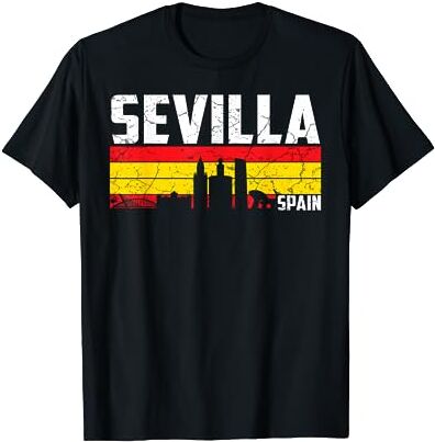 Spanien Urlaub Reisen Geschenk Mi sevilla horizonte España ciudad hogar recuerdo Camiseta