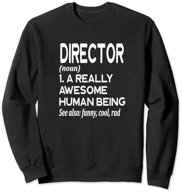 Director Apparel for Men Women Work Boss by RJ Director Definición Película divertida TV Radio Música Teatro Baile Sudadera