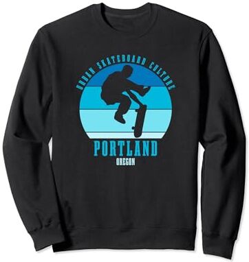 Urban Skateboarding Culture Skateboarder Urban Skateboarding de Portland Oregon Sudadera