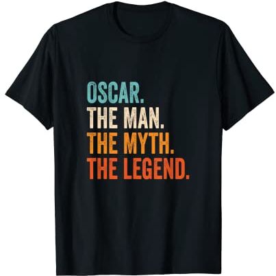 Nombre Regalos para Hombres Hombre Oscar The Man The Myth The Legend nombre Oscar Camiseta