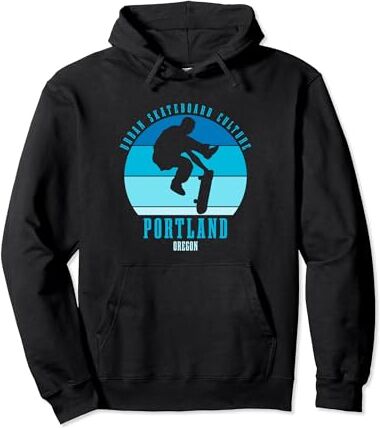 Urban Skateboarding Culture Skateboarder Urban Skateboarding de Portland Oregon Sudadera con Capucha