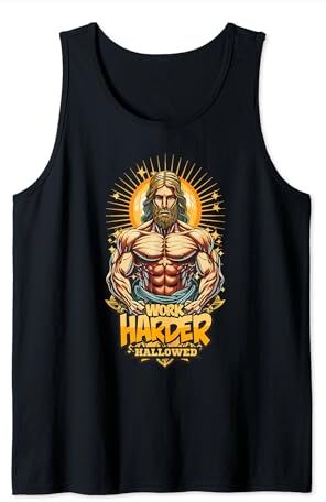 Fitness Gym Workout Motivation Divertido músculo Jesús sagrado entrenamiento a nadie le importa trabajar más duro Camiseta sin Mangas