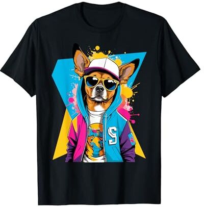 Canine Couture Street Threads Hip Dog en tonos Urban Pup Streetwear Camiseta