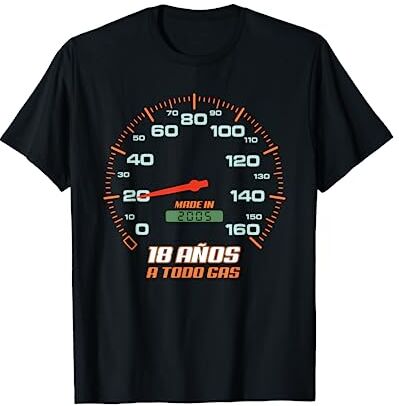 Tshirtoftheyear 18 Cumpleanos Cumpleanos 18 Anos A Todo Gas Nacidos En 2005 Motores Coches Camiseta