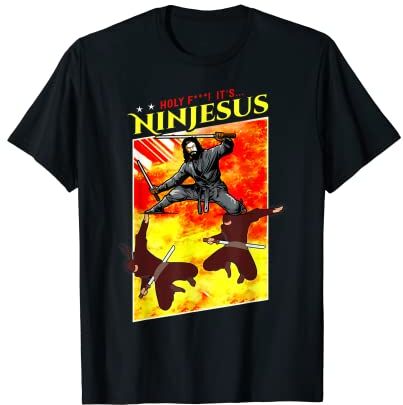 Must Love Jesus NinJesus   Divertido regalo religioso Jesús cristiano Ninja Camiseta