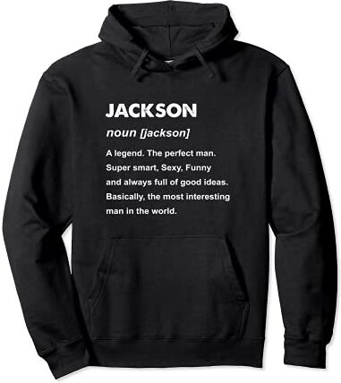 Nombre Jackson Sudadera con Capucha